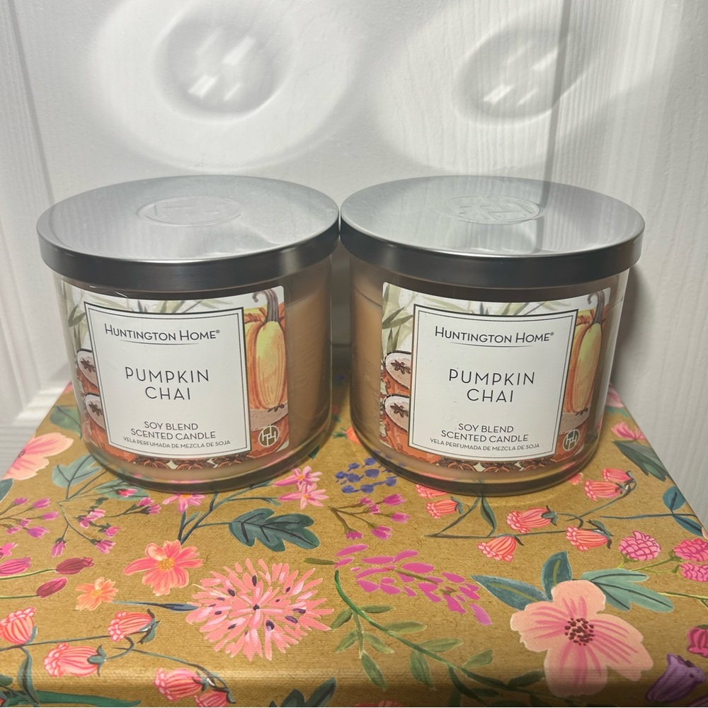 Huntington Home Pumpkin Chai Candle Set